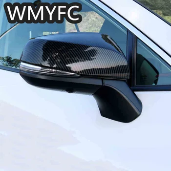 Крышка зеркала заднего вида автомобиля, накладка крышки зеркала боковой двери из углеродного волокна для Toyota RAV4 2019 2020 2021-2023 1