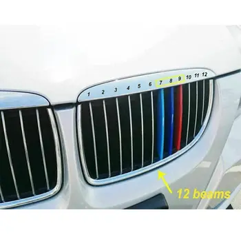 M Sport 3 цвета полос для решетки радиатора для BMW 3 серии E90 2005-2012 1