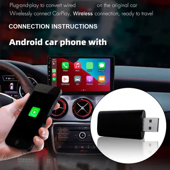 Подключаемый к беспроводной сети адаптер CarPlay для автомобильной стереосистемы OEM с USB-разъемом Smart Link для автоматического подключения телефона к CarPlay 3