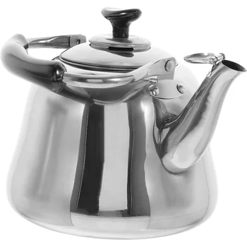 Щебечущий чайник Походная плита Кухонная Вода Чай Большой емкости, Свистящий бойлер из нержавеющей стали для домашнего кипячения 5