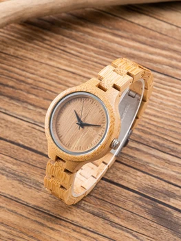 TJW T8003-2 Часы из натурального дерева, бамбук, креативные женские часы ручной работы из цельного дерева, Новые модные наручные часы с кварцевой шкалой 0