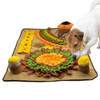 Домашнее животное для собак с рисунком подсолнуха, игрушка-коврик для нюхания домашних животных, интерактивные игрушки для собак от скуки, игрушки для обогащения собак для щенка