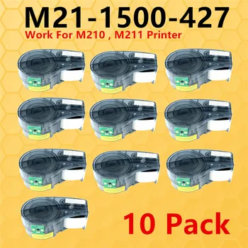 1 ~ 10PK Новая Версия с ЧИПОВЫМ Картриджем Для Этикеток M21-1500-427 Stick Tags Для Этикетировочного принтера Brady M210, M211