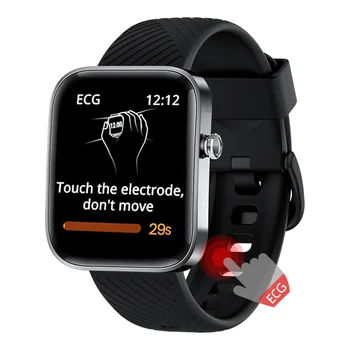 Спортивные часы 1,65 дюйма на открытом воздухе Bluetooth 5,0 IP65 Водонепроницаемые наручные часы с полным сенсорным экраном TFT, многофункциональный спортивный браслет для мониторинга