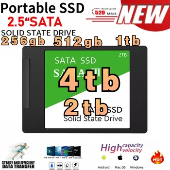 SSD1TB 2TB 4tb 512gb 256gb Жесткий Диск Sata3 2,5-Дюймовый Ssd TLC 500 МБ/С. Внутренние Твердотельные Накопители Для Ноутбуков и Настольных компьютеров