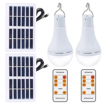 1 комплект Аккумуляторной электрической лампы Лампа для кемпинга Солнечная Палатка Лампа с дистанционным управлением для внутреннего наружного