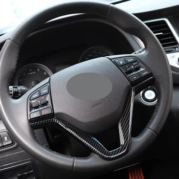 Аксессуары ABS для Hyundai Tucson 3Th 2015-2019 LHD Рулевое колесо автомобиля с блестками Внутренняя отделка 3