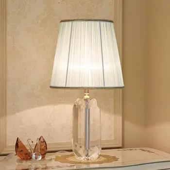 Современная хрустальная настольная лампа TEMAR LED Винтажная простая креативная прикроватная тумбочка для домашнего декора гостиной спальни