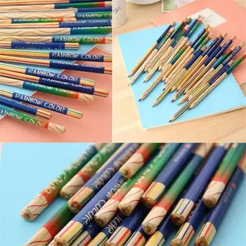 Разноцветные Карандаши 10 Штук Цветной карандаш для рисования 4 Цвета В 1 Красочный Набор карандашей для художественного рисования раскрашивания и зарисовок 1