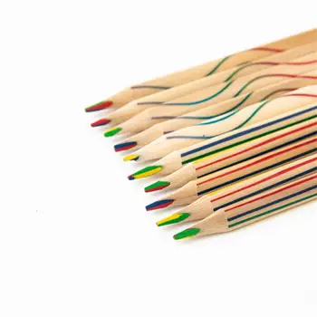 Разноцветные Карандаши 10 Штук Цветной карандаш для рисования 4 Цвета В 1 Красочный Набор карандашей для художественного рисования раскрашивания и зарисовок 2
