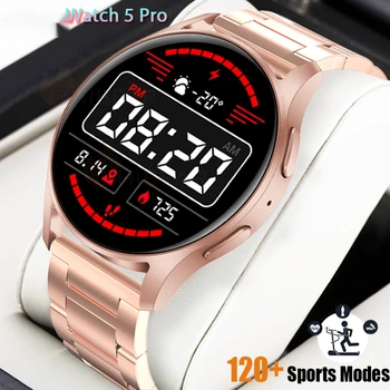 Для Samsung Galaxy Watch 5 Pro Bluetooth Call Smartwatch Для Мужчин GPS Отслеживание Движения 120 Спортивные Фитнес Водонепроницаемые Смарт-Часы Для Женщин