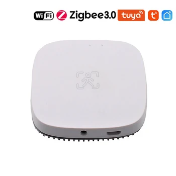Датчик Присутствия человека С Яркостью Микроволнового Радарного Обнаружения PIR Датчик Движения для Tuya Zigbee3.0 Wifi Smart Life APP