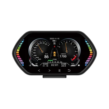 F12 Универсальный HUD-Дисплей OBD2 GPS Спидометр Интеллектуальный Измеритель наклона Автомобильные Аксессуары