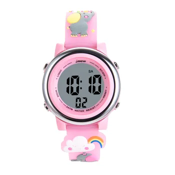 Детские мультяшные спортивные часы-будильник 30-метровые водонепроницаемые детские умные часы для студентов, мальчиков и девочек, светодиодные электронные часы 1