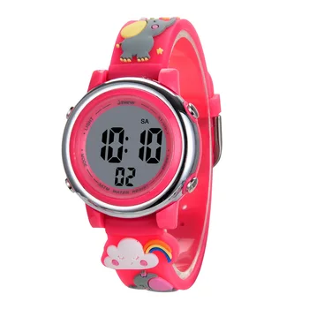 Детские мультяшные спортивные часы-будильник 30-метровые водонепроницаемые детские умные часы для студентов, мальчиков и девочек, светодиодные электронные часы 2