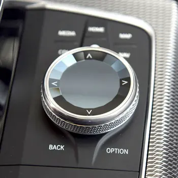 Автомобильный Кристалл Мультимедийная Кнопка Ручка Крышка Наклейка Накладка для BMW 3 8 Серии G20 G28 X5 X6 X7 G05 G06 G07 G16 Z4 4