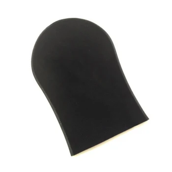 Рукавица для самостоятельного загара, губчатые флокированные перчатки, черное бронзовое масло для загара, рукавица-аппликатор для самостоятельного загара для тела