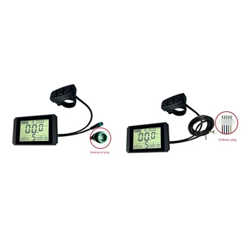 KT-LCD10H Дисплей Ebike Meter с 5 контактами 24 В/36 В/48 В Для комплекта контроллера KT Запчасти для Ebike 3